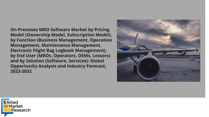 on premises mro software market by pricing model
