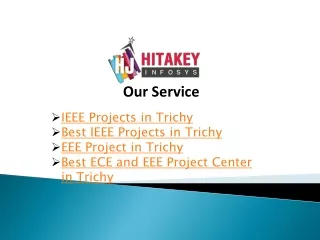 Best ECE and EEE Project Center in Trichy