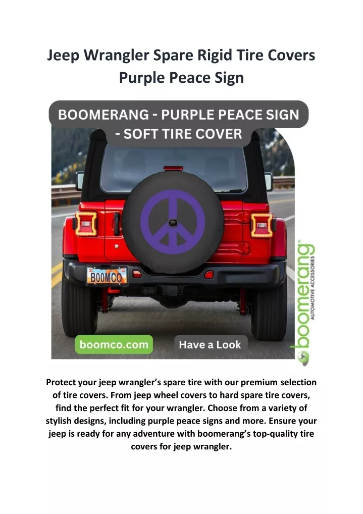 jeep wrangler spare rigid tire covers purple