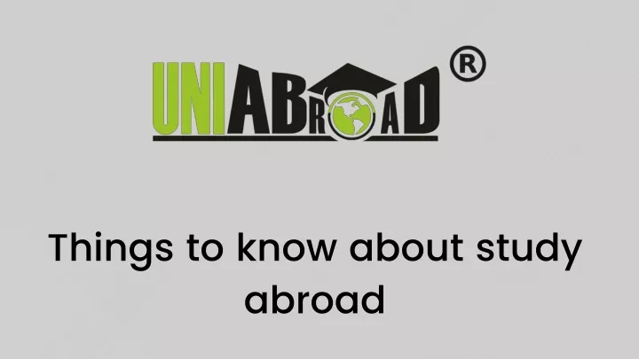 things to know about study abroad