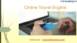 online travel engine