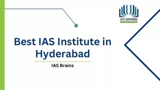 Best IAS Institute in Hyderabad