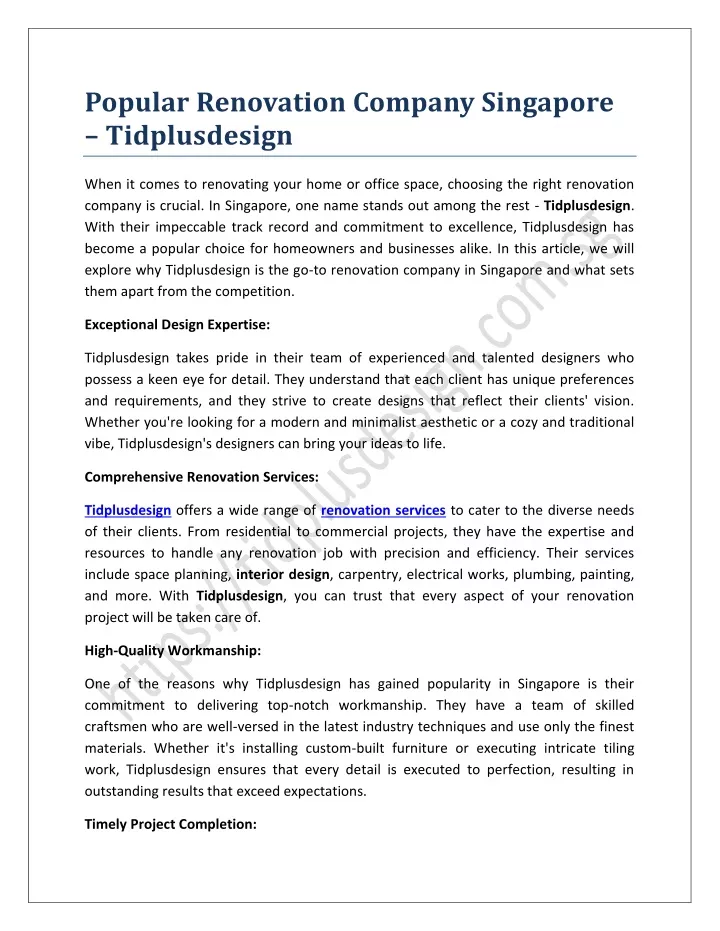 popular renovation company singapore tidplusdesign
