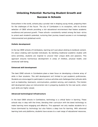 unlocking potential nurturing student growth and