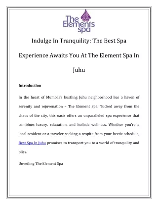 Best Spa in Juhu Call-7028064889