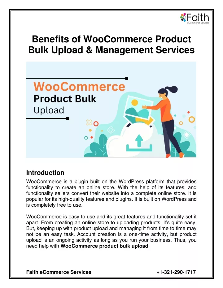 benefits of woocommerce product bulk upload