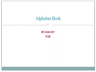 alphabet book