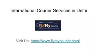 International Courier Services in Delhi - Fly My Courier