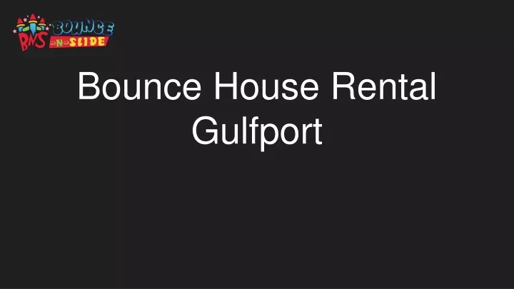 bounce house rental gulfport