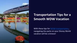 Transportation Tips for a Smooth WDW Vacation