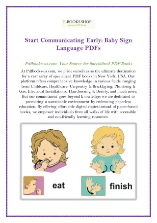 start communicating early baby sign language pdfs
