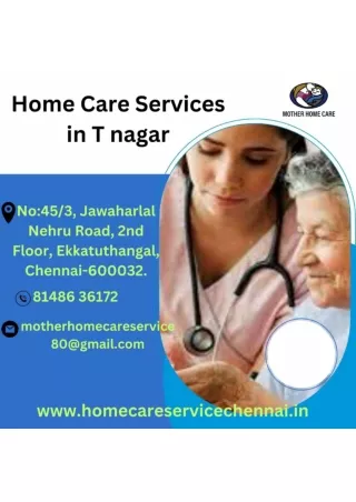 Home Care Services in t nagar
