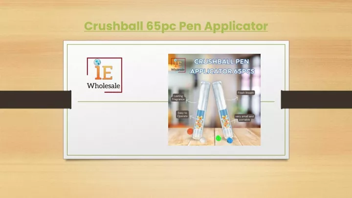 crushball 65pc pen applicator