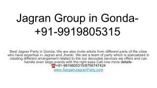Jagran Group in Gonda- 91-9919805315