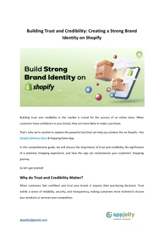 building trust and credibility creating a strong