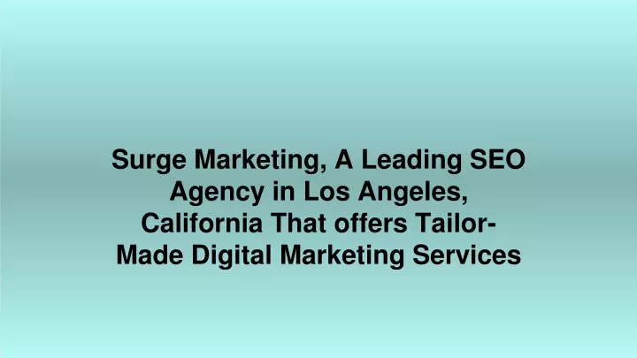 surge marketing a leading seo agency