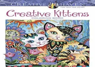 Download Adult Coloring Creative Kittens Coloring Book (Adult Coloring Books: Pe