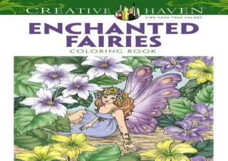 Download (PDF) Adult Coloring Enchanted Fairies Coloring Book (Adult Coloring Bo