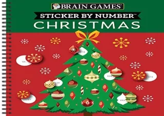 PDF Brain Games - Sticker by Number: Christmas (28 Images to Sticker - Christmas