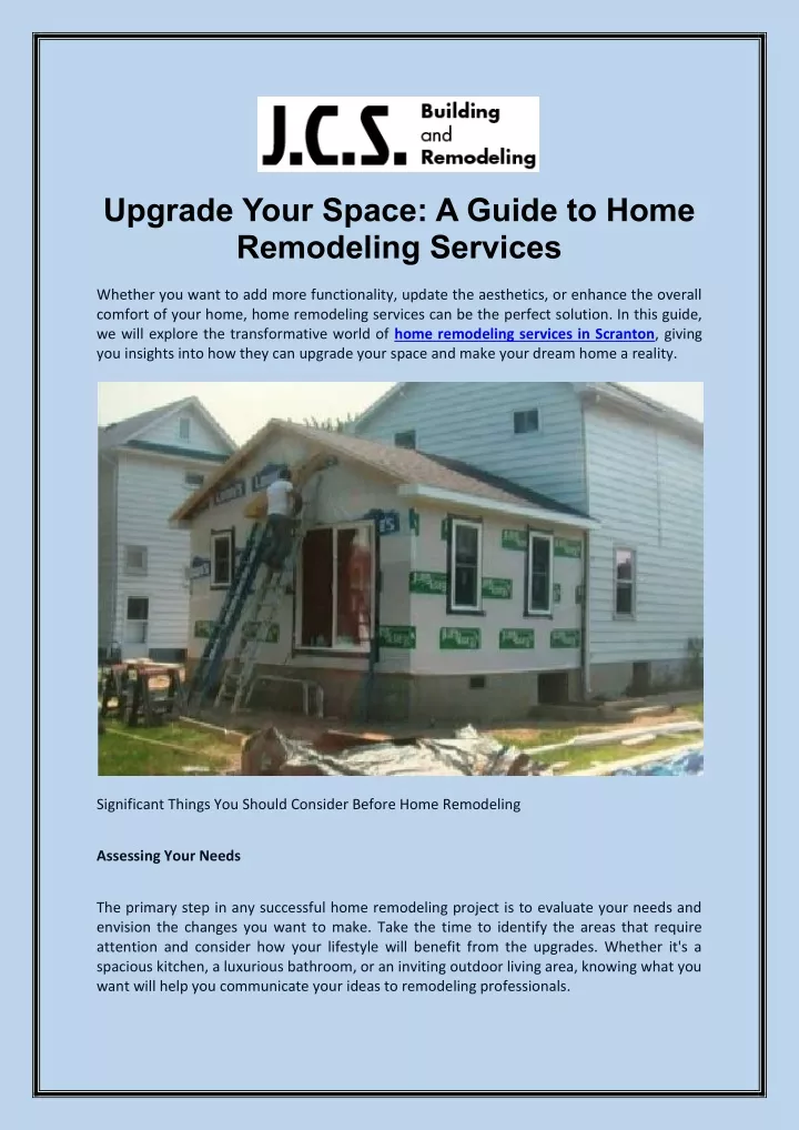 upgrade your space a guide to home remodeling