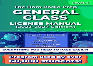 [PDF] DOWNLOAD EBOOK The Ham Radio Prep General Class License Manual (2023 - 202