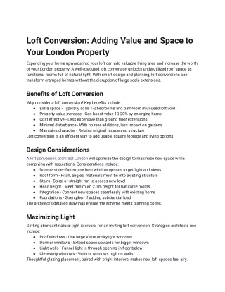 Loft Conversion_ Adding Value and Space to Your London Property