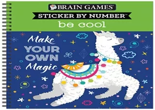 Download (PDF) Brain Games - Sticker by Number: Be Cool