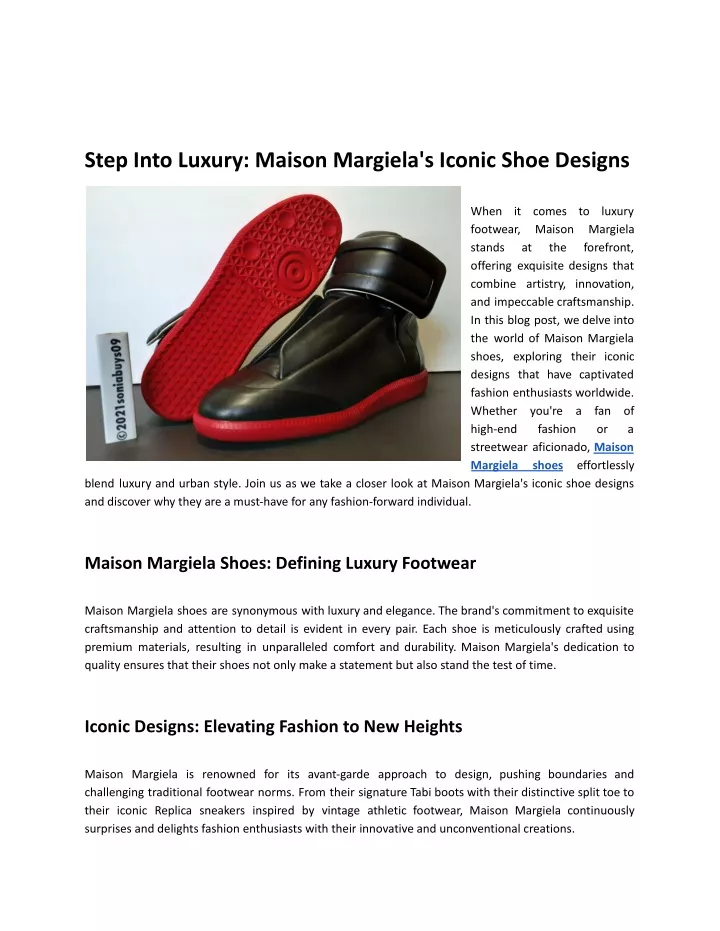 step into luxury maison margiela s iconic shoe
