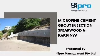 Microfine Cement Grout Injection Spearwood & Kardinya