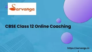 CBSC Class 12 Commerce Online Coaching| Sarvanga