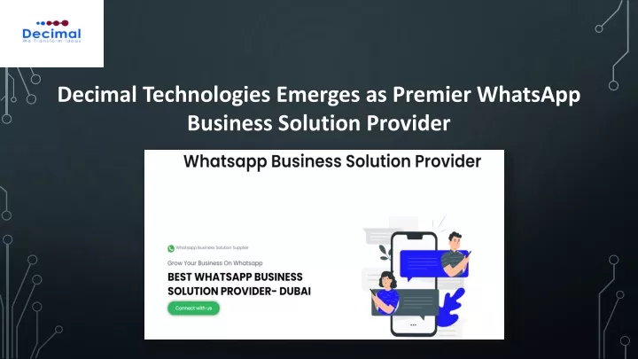 decimal technologies emerges as premier whatsapp