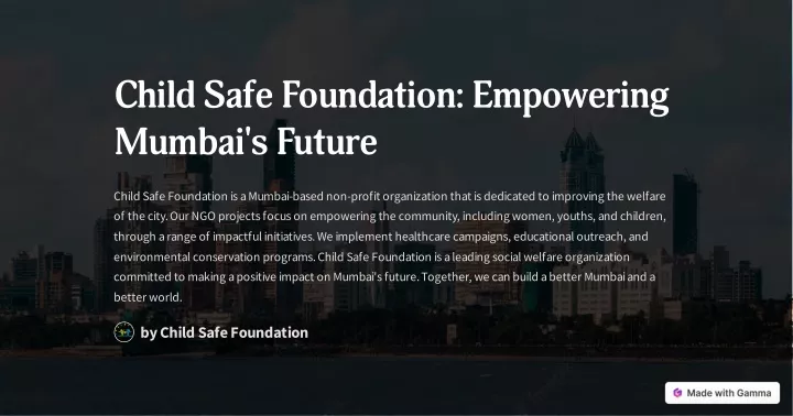 child safe foundation empowering mumbai s future