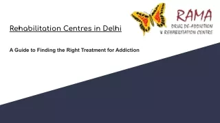 Rehabilitation Centres in Delhi