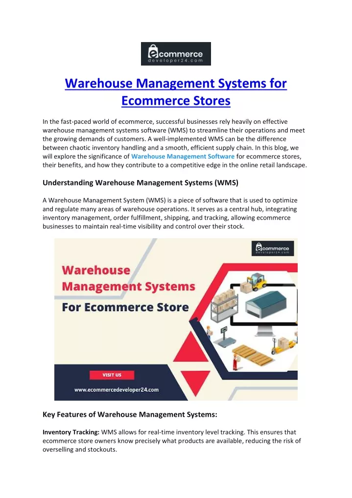 warehouse management systems for ecommerce stores