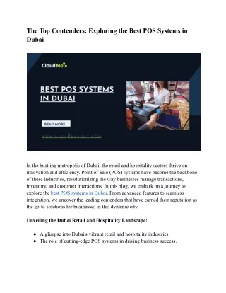 the top contenders exploring the best pos systems