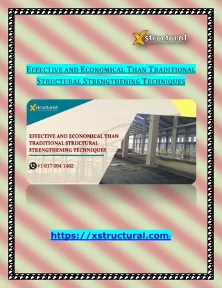 Effective and Economical Than Traditional Structural Strengthening Techniques