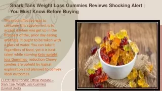 shark tank weight loss gummies reviews shocking