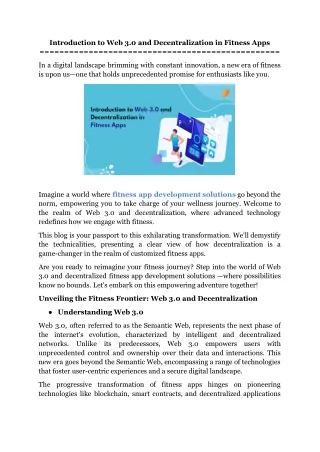 introduction to web 3 0 and decentralization