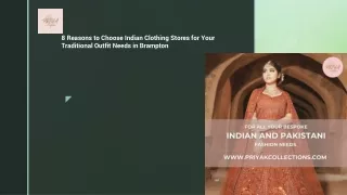 Best Indian Clothing Store in Canada - Priyakcollections