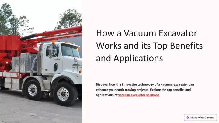 how a vacuum excavator works and its top benefits