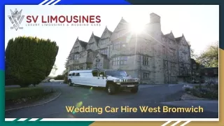 Wedding Car Hire in West Bromwich