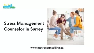 Stress Management Counselor in Surrey