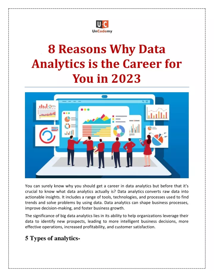 8 reasons why data analytics is the career