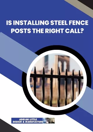 Is Installing Steel Fence Posts The Right Call?