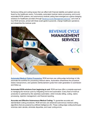 Navigating Billing and Coding Challenges with Revenue Cycle Management Services_ Leveraging Automation for Seamless Solu