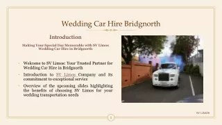 Luxury wedding car hire in Bridgnorth
