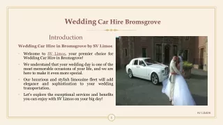 Best wedding car hire in Bromsgrove