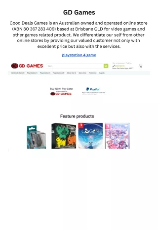 GD Games
