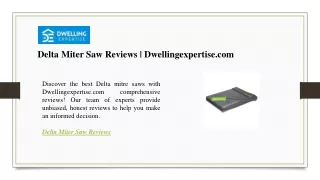 Delta Miter Saw Reviews  Dwellingexpertise.com