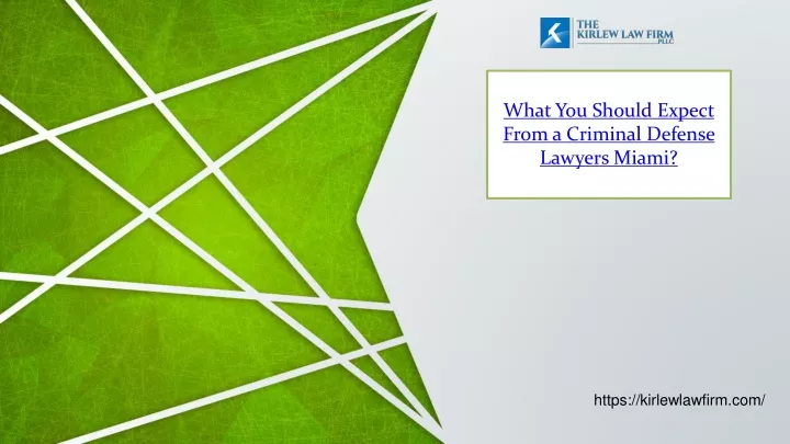 what you should expect from a criminal defense